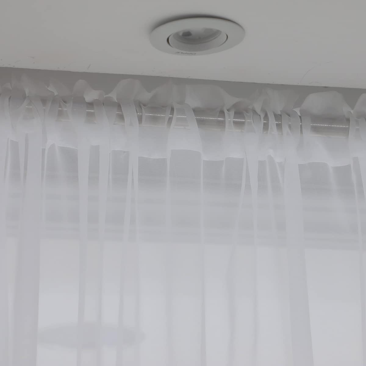 Window Ivory Sheer Curtains 145 Inches Long 2 Panels Sheer Curtain Basic Rod Pocket Panel for Bedroom Children Living Room Yard Kitchen (Ivory, 52" W x 145" L | 2 pcs)