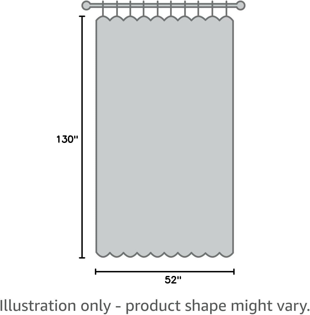 Window White Sheer Curtains 130 Inches Long 2 Panels Sheer Curtain Basic Rod Pocket Panel for Bedroom Children Living Room Yard Kitchen (White, 52" W x 130" L | 2 pcs)