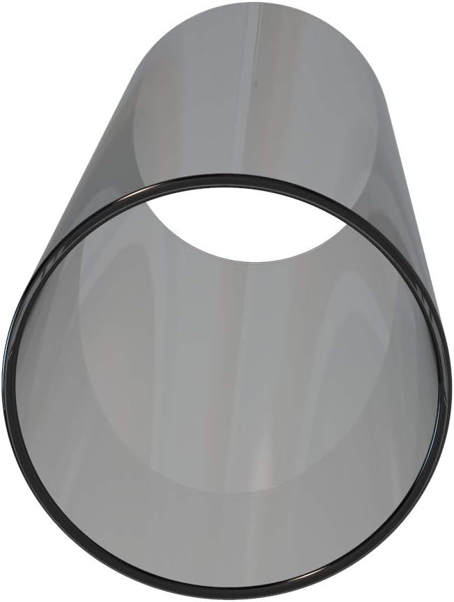 Electroplated Glass Hurricane Mirror Effect Cylinder Candle Holder Bottomless Glass Sleeve Lamp Shade Replacement (Grey,3.5X6)