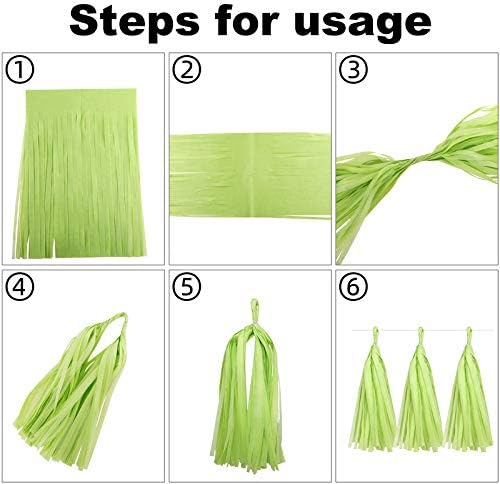 Fonder Mols Tissue Paper Tassel Garland DIY Kit Tassels Banner Decorations for Baby Boy Shower Nursery Decor (Pack of 25pcs, Navy Gray Beige Rose Gold Champagne) A30