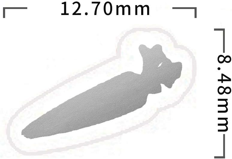 50 Wedding Meal Stickers - Food Identifier & Menu Choice Place Cards for Party Seating - Meal Option Indicator (Silver, Carrot)