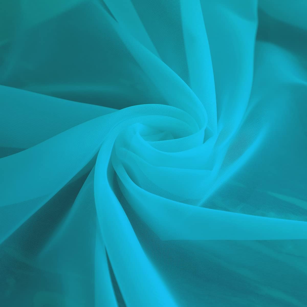 Window Lake Blue Sheer Curtains 95 Inches Long 2 Panels Sheer Curtain Basic Rod Pocket Panel for Bedroom Children Living Room Yard Kitchen (Lake Blue, 52" W x 95" L | 2 pcs)