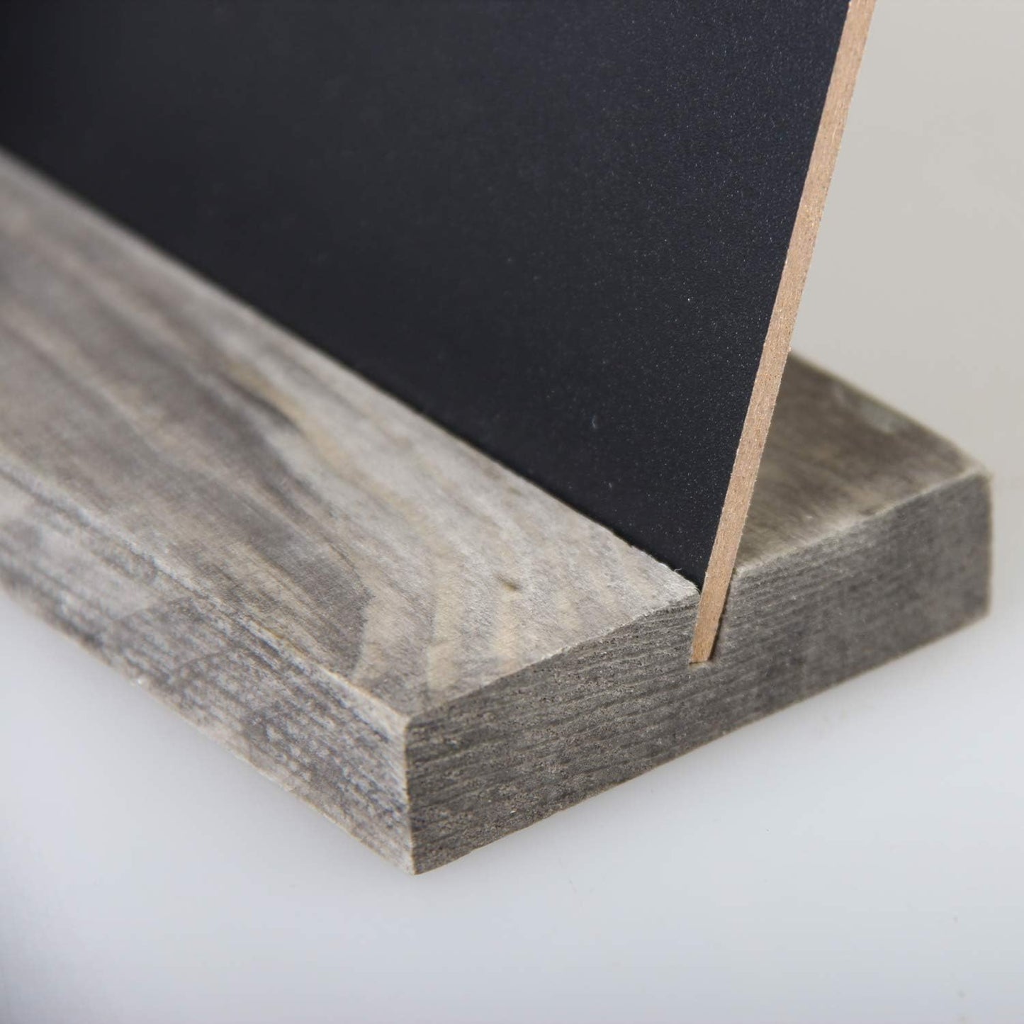 5 X 6 Inch Mini Tabletop Chalkboard Signs with Rustic Style Wood Base Stands, Set of 4,Include 3 chalks