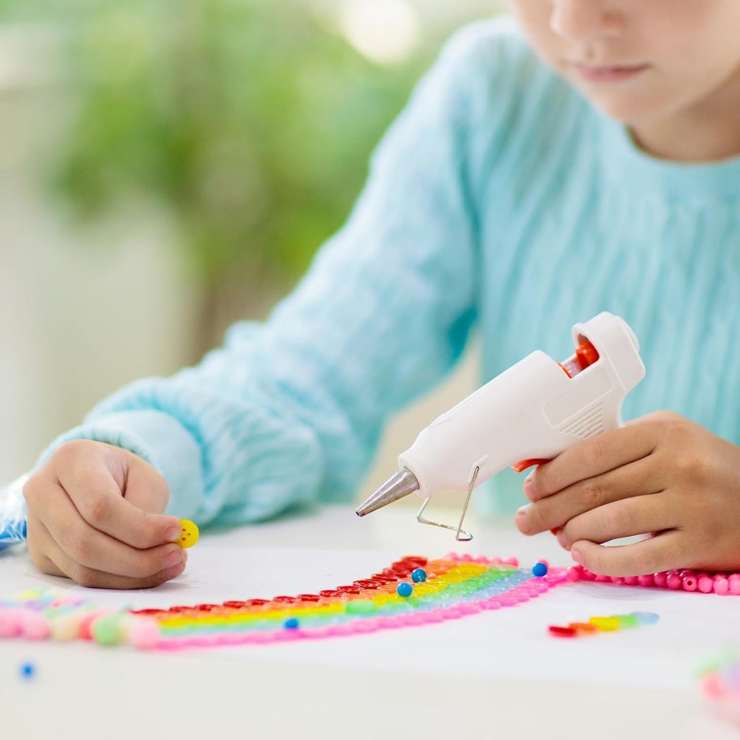 HARFINGTON 10pcs Hot Glue Sticks 0.43" Dia x 9.84" Long EVA Mini Hot Melt Adhesive Glue Stick for Hot Melt Gun Wood Plastic Glass Flowers Fabrics Foam, Red