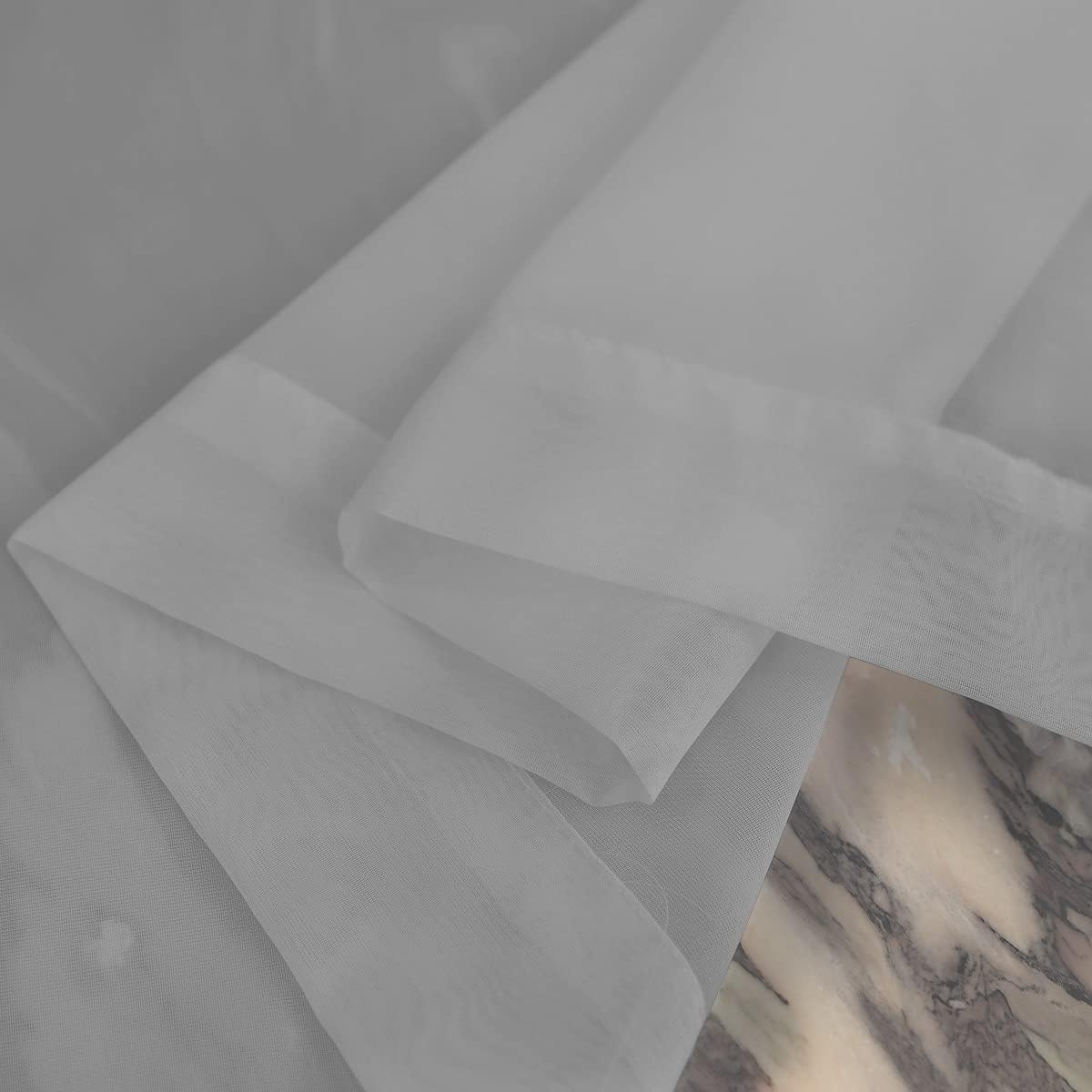 Window Grey Sheer Curtains 60 Inches Width 145 Inches Long 2 Panels Sheer Curtain Clear Curtains Basic Rod Pocket Panel for Home Living Room Bedroom Kids Room Yard Patio Parlor Sliding