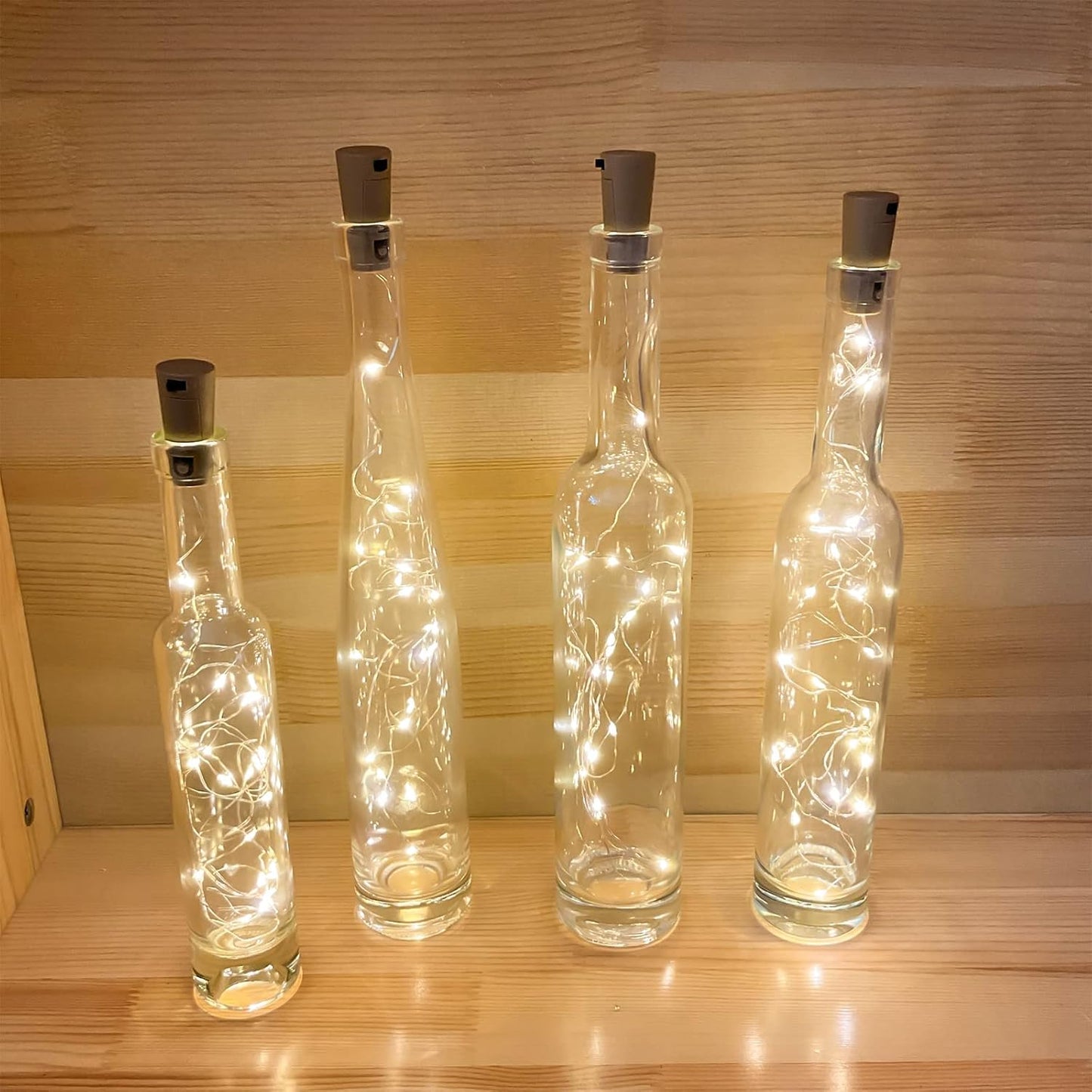 30 Pack Wine Bottle Lights with Cork, 20 LEDs, 6.6 Ft, Fairy Mini String Lights for DIY Jar Halloween, Christmas, Party Decoration, Wedding Listing (30 Pack, Warm White)