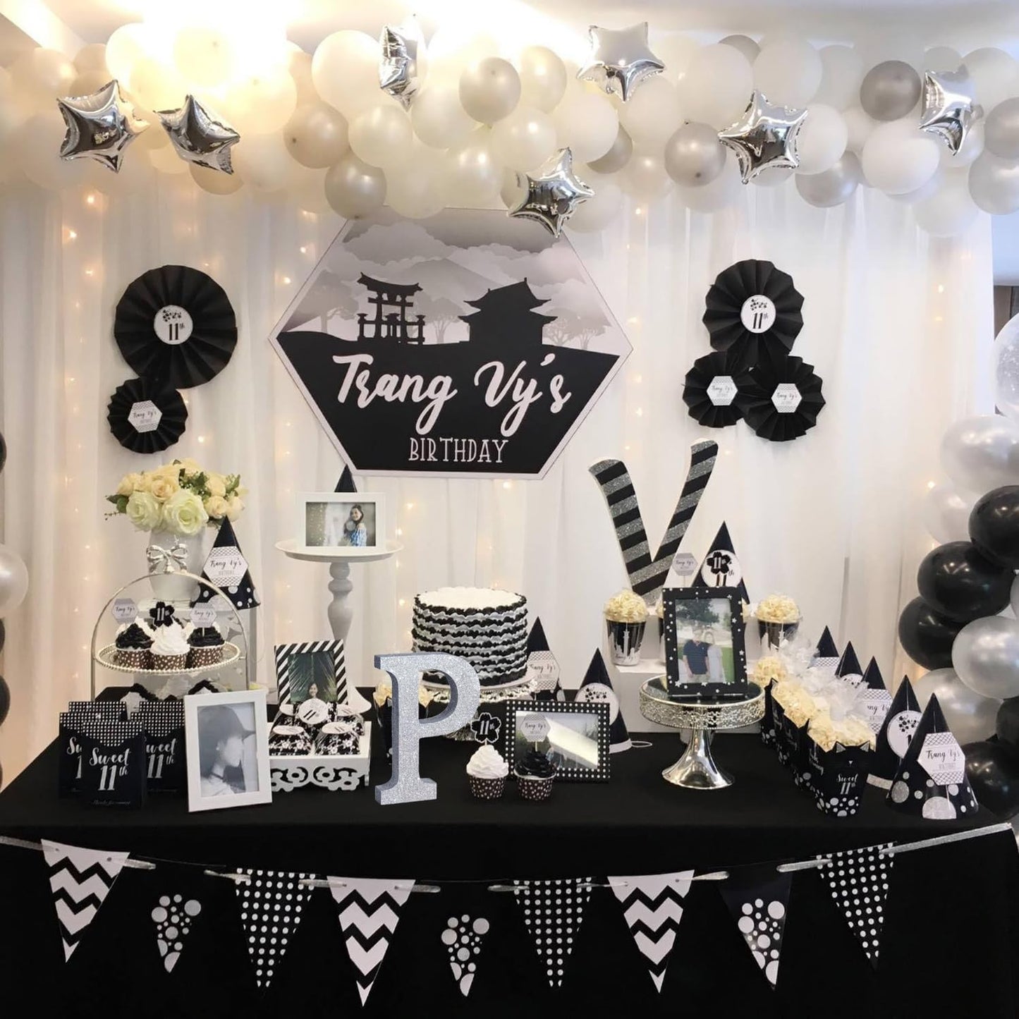 TONIFUL 8 Inch Silver Glitter Letter P Table Centerpiece A-Z Silver Birthday Party Decorations,Silver Alphabet P for Birthday,Chrismas,Graduation,Bridal Shower,Wedding,Anniversary Party Supplies