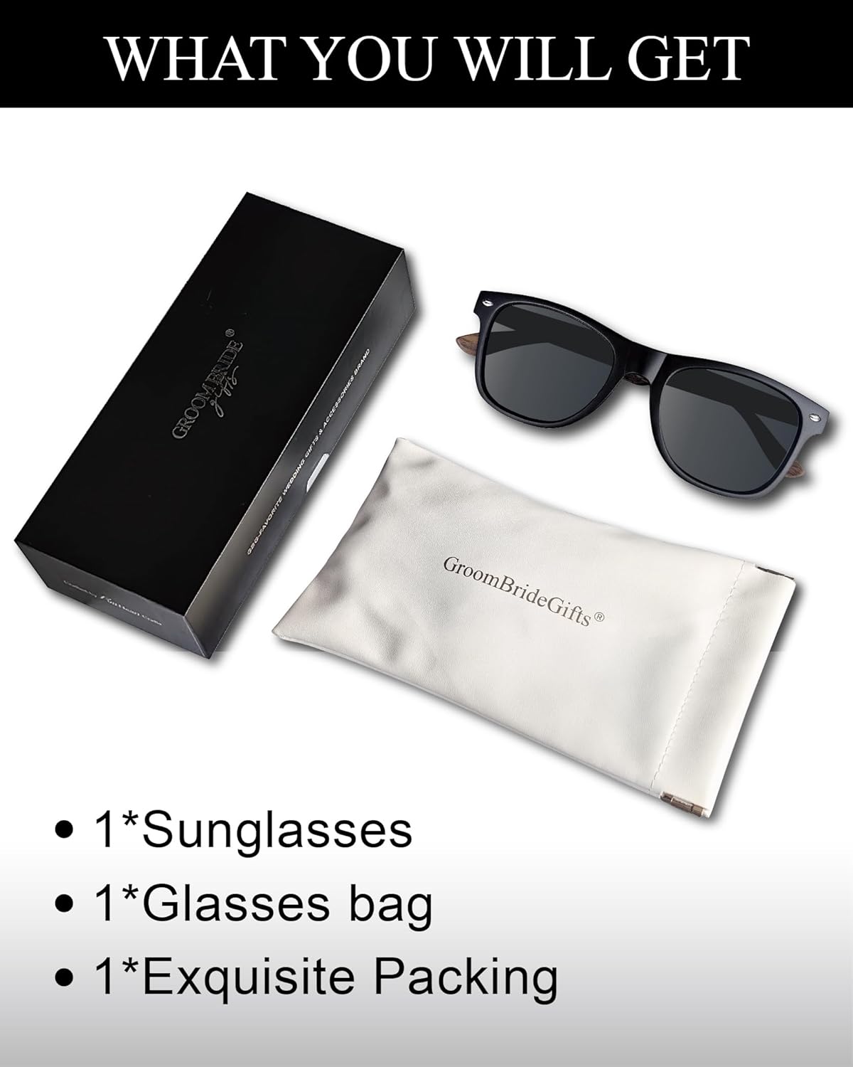 Bride and Groom Polarized Sunglasses for Wedding – UV400 Protection, Lightweight & Stylish Couple Sunglasses