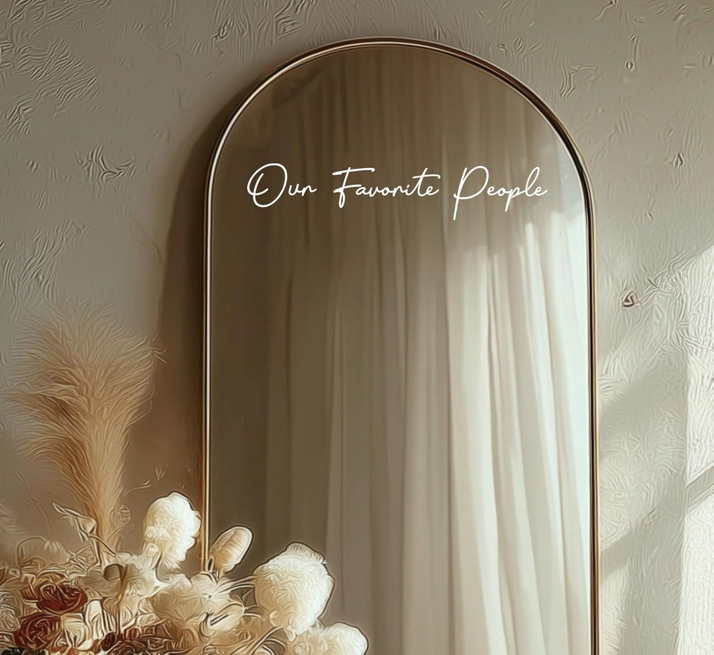 Our Favorite People Seating Chart Decal Wedding Seating Chart Header Decal for Mirror Our Favorite People Welcome Sign Wedding Welcome Vinyl (White, Width 17")