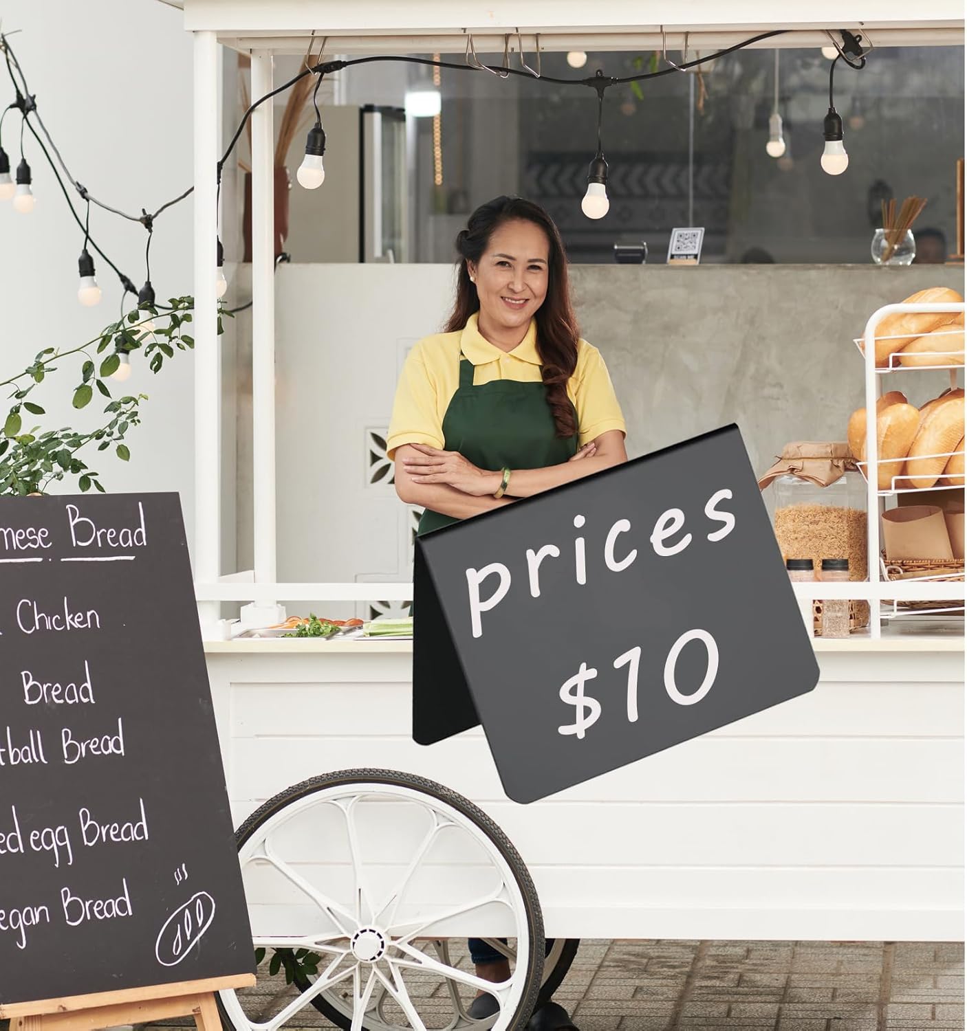 20 Pack Mini Chalkboard Signs,Food Labels for Party Buffet Weddings and Bakery Table Signs Small Chalkboard Sign Reusable Food Signs for Buffet Easy to Write On and Erase(4"x3")