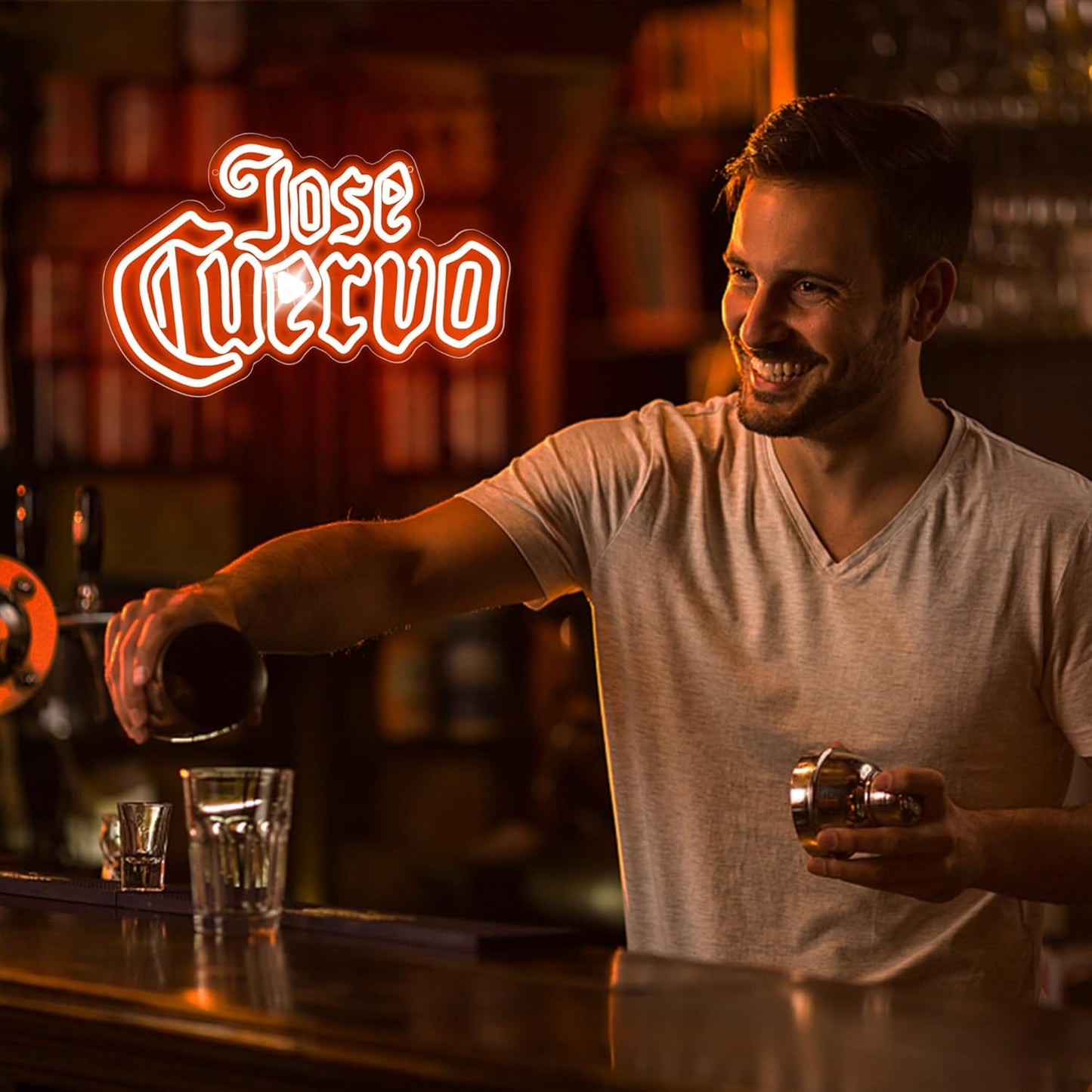 Beer Neon Sign for Wall Decor Bar Signs for Home Bar Lights Beer led Sign for man Bedroom decor Tequila Lights Wall Decor for Men Birthday Party Coors light Gifts for men Size16.5 * 10.6in(JTD237)