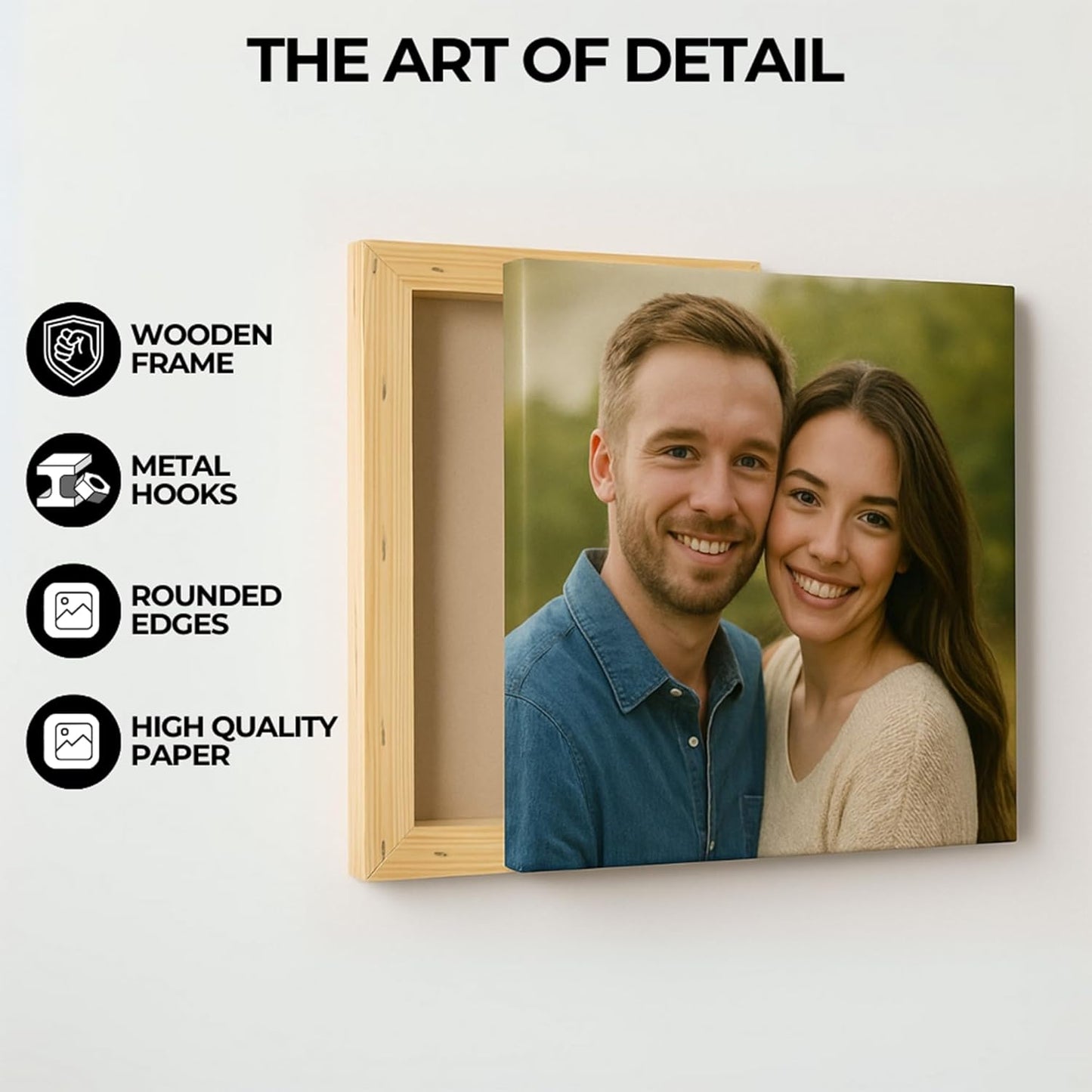 DreamController Custom Wall Canvas Poster Wall Art Decor Set of 1 I Personalized Photo to Canvas Print Banner for Bedroom, Livingroom, Kitchen & Office | Made in USA | Fast delivery | HD Print