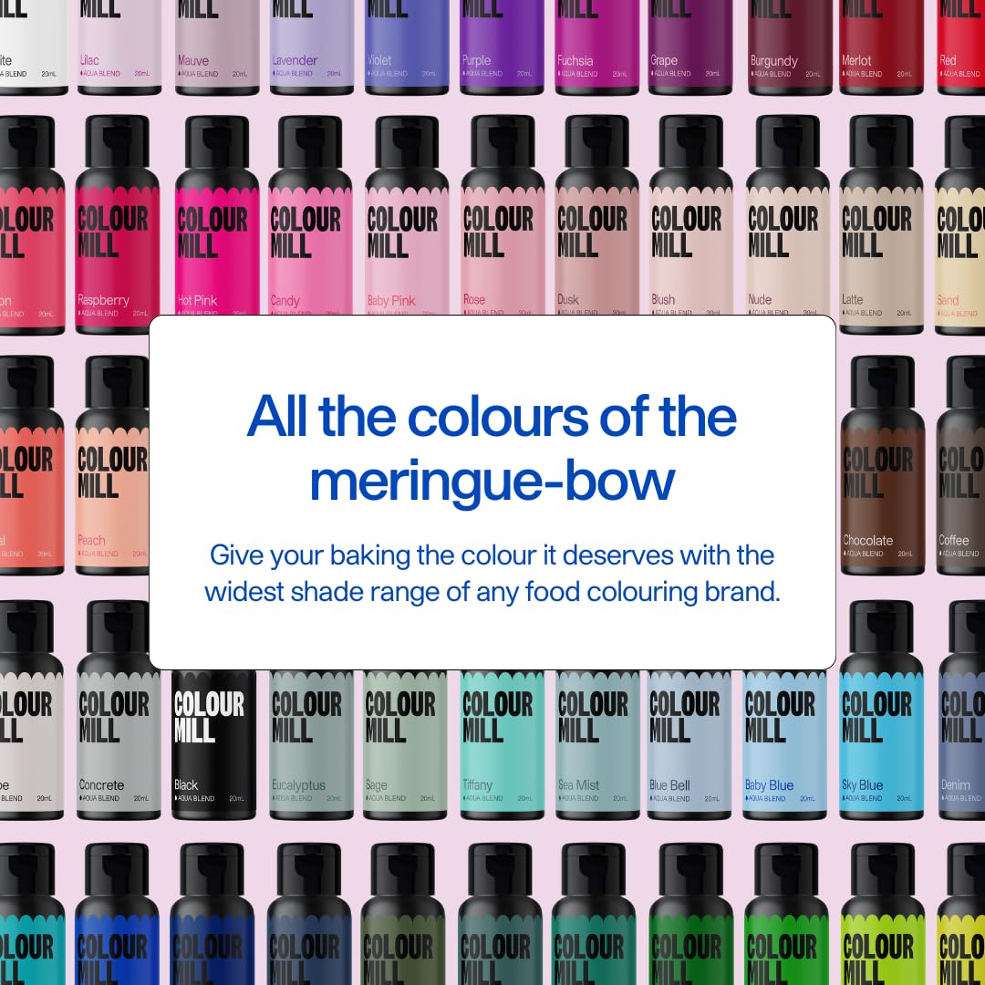 Colour Mill Aqua Blend Water-Based Food Coloring, 20 Milliliters Fuchsia