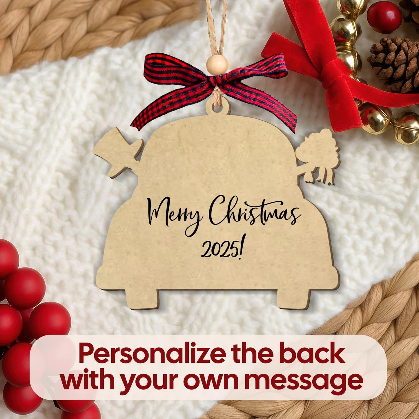 NewEleven Mr and Mrs Gifts - Wedding Gifts for Couples 2025, Just Married, Newlywed Keepsake - Wedding Ornament, Meaningful Gift from Friend, Family - Christmas Ornament