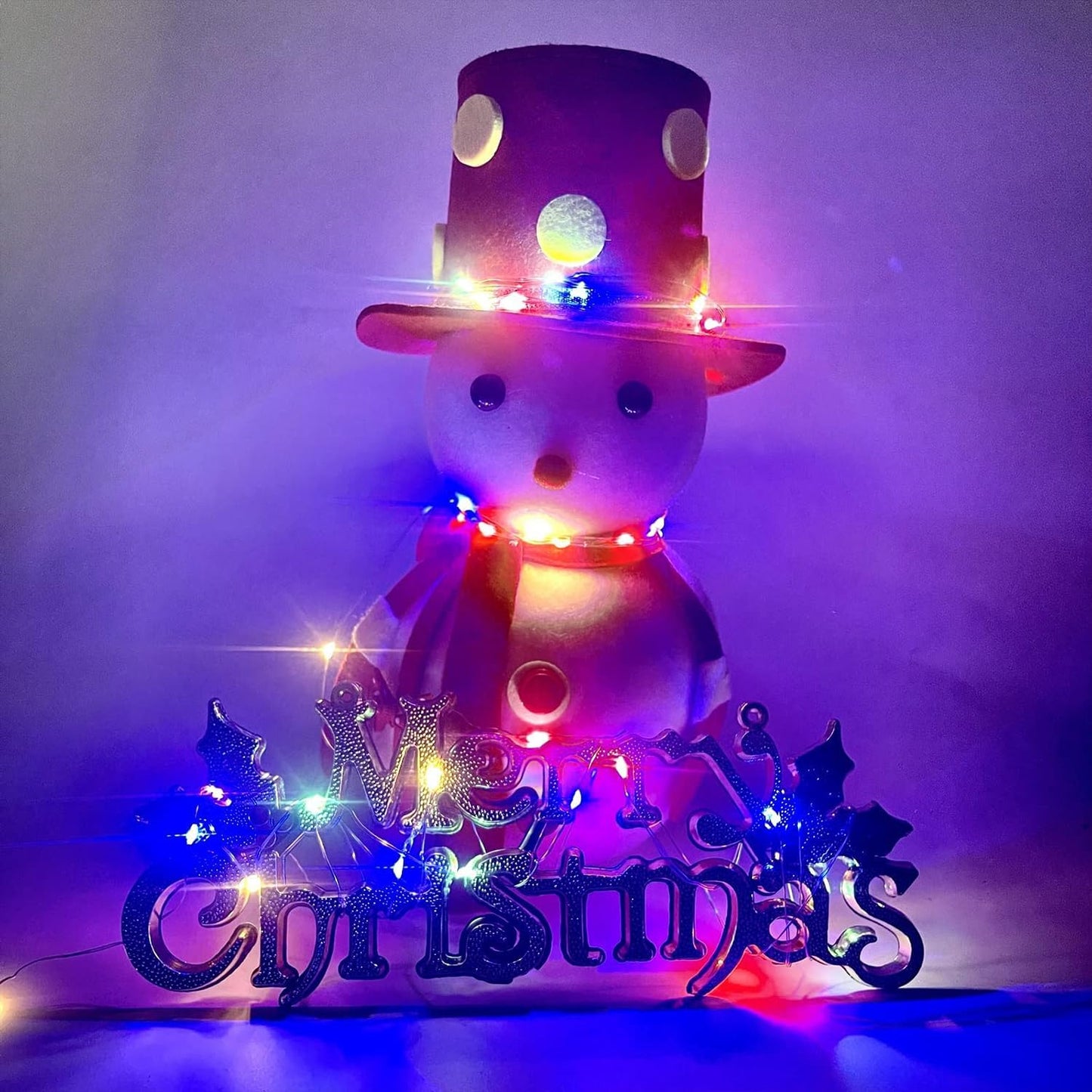 2-Pack Multicolor Fairy Lights Battery Operated with Timer, Waterproof 16FT 50 LED String Lights Outdoor Indoor, Twinkle Lights for Bedroom Wedding Birthday Christmas Parties Centerpiece (Multicolor)