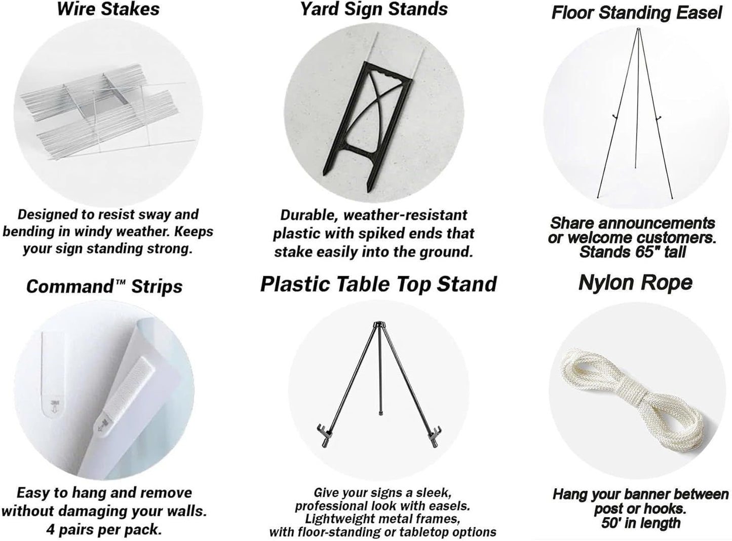 Welcome Wedding Signs, Elegant Wedding Sign Decorations Signage 12" X 18" (Small), 27" (Medium), 36" (Large), Plastic, Modern, Pole Mount, Weather