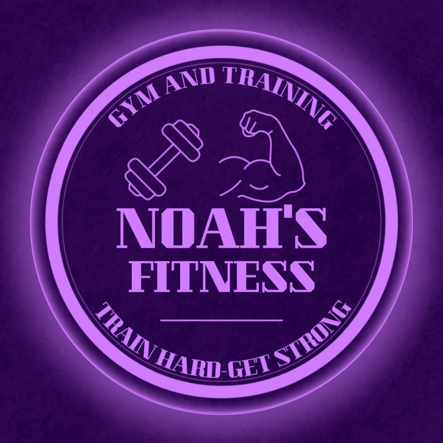 Custom Gym LED Sign – Personalized Color Changing Acrylic Wall Decor for Home Gym, Workout Room, or Man Cave (Gym, 20 INCHES)