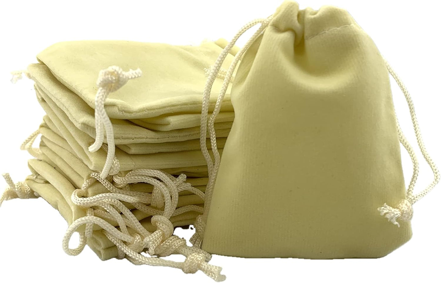 Palmhomee Pack of 48 3x4 Inch Velvet Drawstring Bags Gift Bag Velvet Pouch For Jewelry Wedding and Party Favor (Mixed Colors)