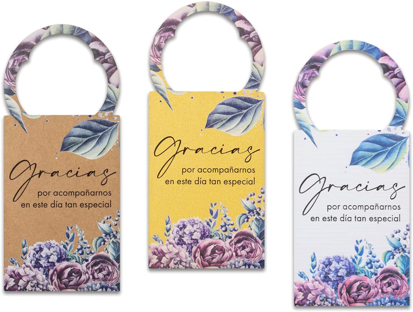 Summer-Ray 50pcs Gracias Mini Champagne Mini Wine Bottle Weding Party Favors Tags (Shimmering Gold)