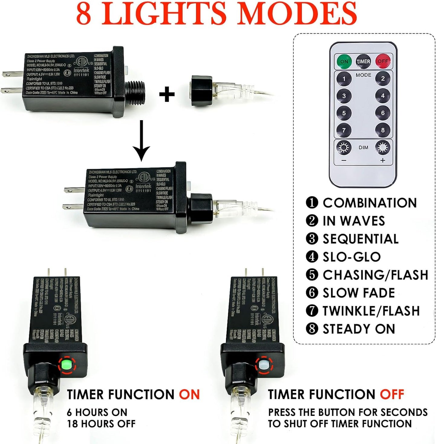 66Ft 200 LED Fairy Lights Plug in, Waterproof with Remote Outdoor 8 Modes Christmas Lights Bedroom Decor, Twinkle Light with Timer for Bedroom St. Patrick's Day Easter Christmas Decorations (Green)