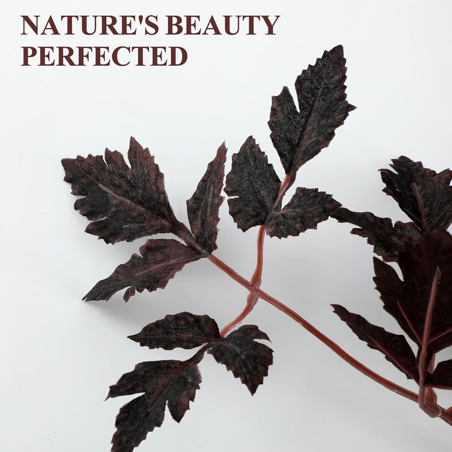 Fall Decor,Fall Stems,Artificial Cimicifuga Stems,3-Pack 32 Inch,Purple Fall Foliage Spray for Tall Vase,Farmhouse Thanksgiving Mantel Centerpiece Halloween Fall Decorations for Home Arrangements