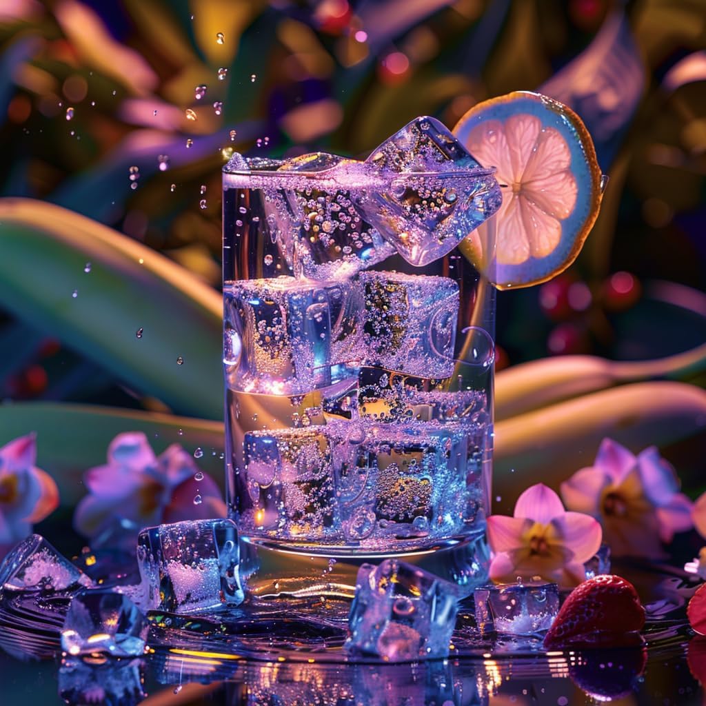 HappyFiller 22 PCS Large Crystal Square Fake Ice Cubes Acrylic Ice Rocks for Table Scatters,Vase Fillers,Party Decor,Graduations,Weddings,Anniversaries,Food Display,Floral,1 Inch