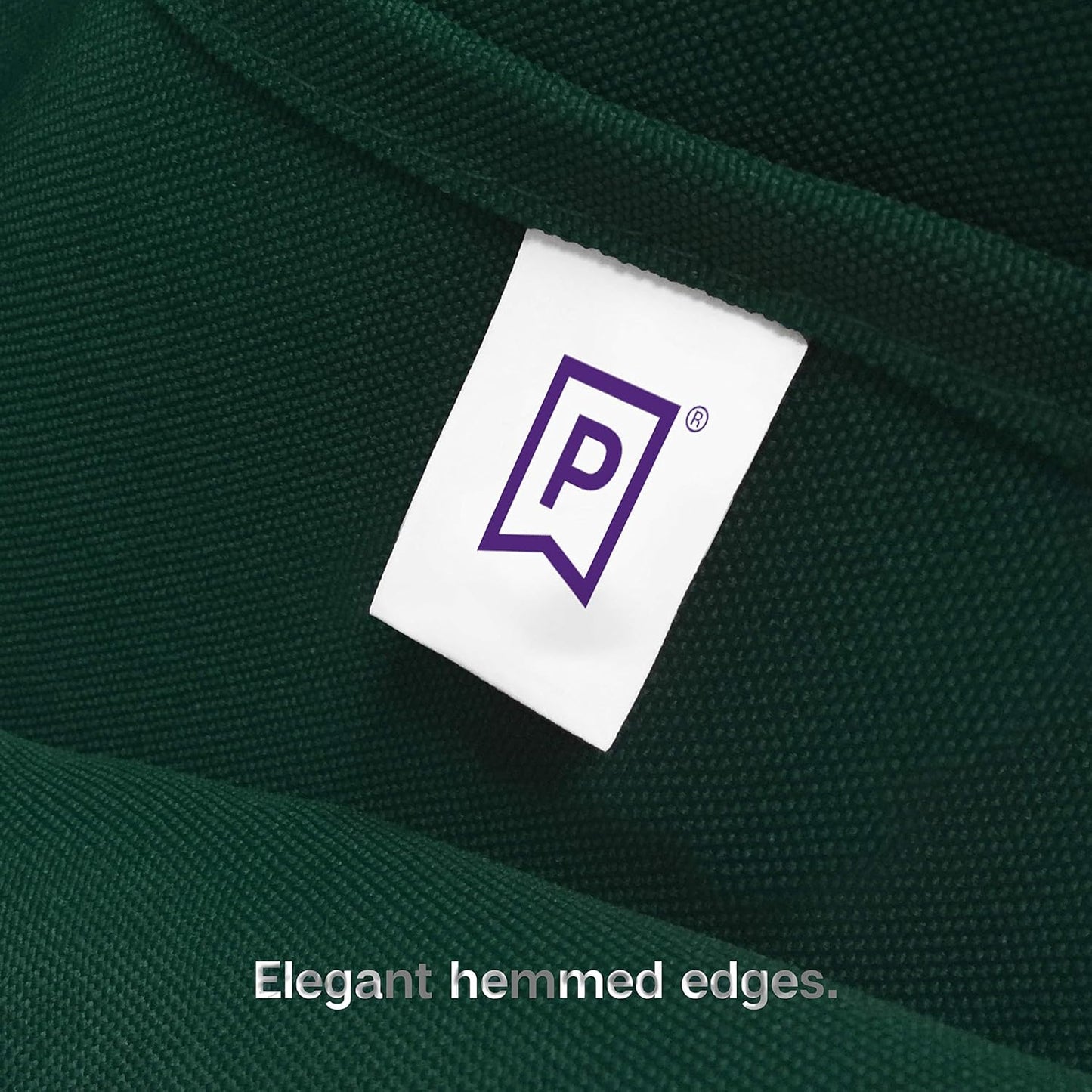 Gee Di Moda Square Tablecloth - 70 x 70 Inch Hunter Green Table Cloth for Medium Square or Round Tables - Heavy Duty Washable Fabric - for Buffet Table, Holiday Party, Dinner, Wedding & Baby Shower