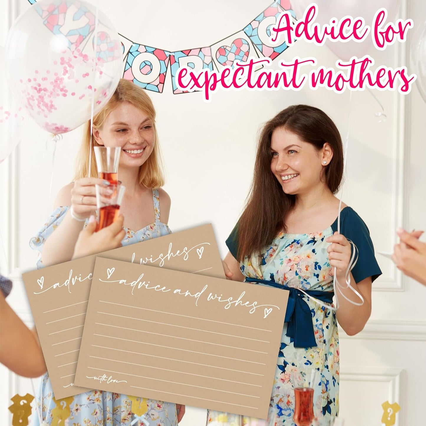 30 Advice & Wishes Cards - Minimalism Brown - Double Sided Fill-In Advice Cards For Bridal, Wedding, Graduate Party, Mr & Mrs, Retirement, Baby Shower, Party Favor & Supplies - A03