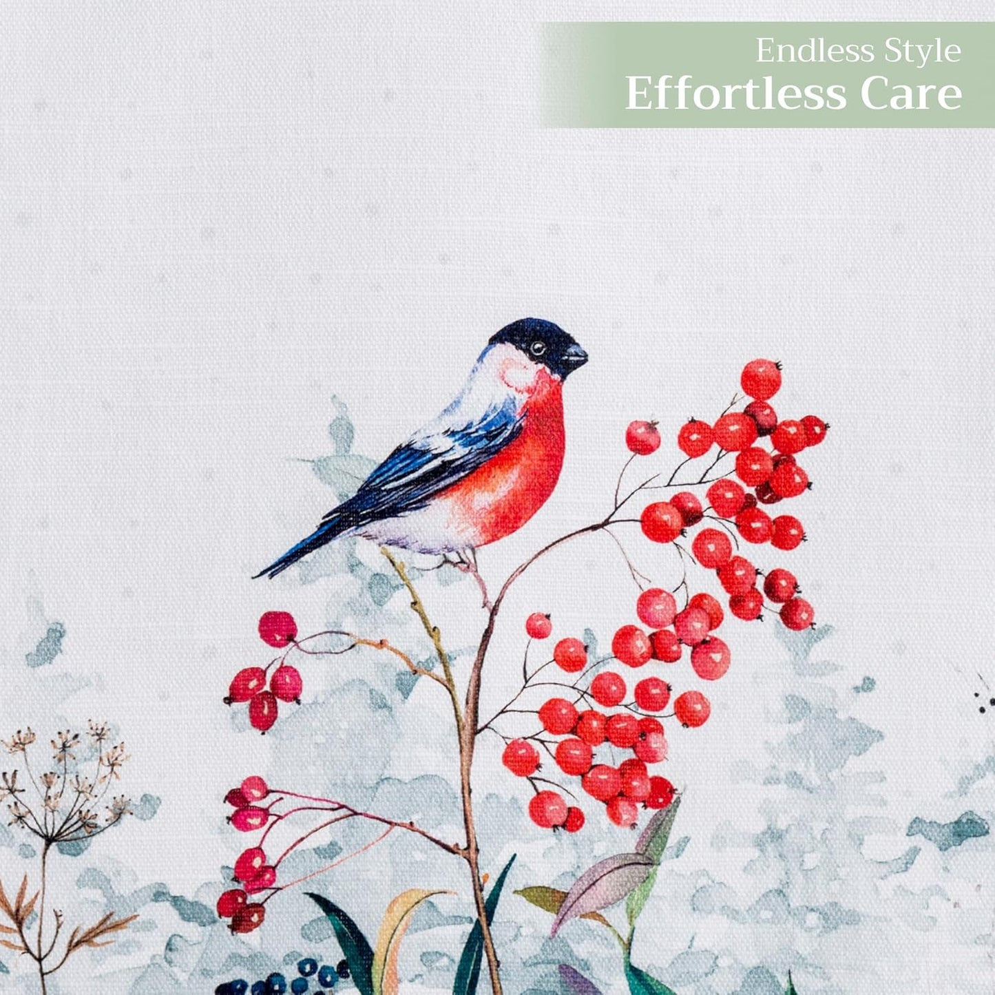 Maison d' Hermine Table Runner 100% Cotton Double Layer Table Runners 72 inches Long for Thanksgiving Christmas Decorations Home Kitchen Dining Party Wedding (Morzine, 14.5" x 72")