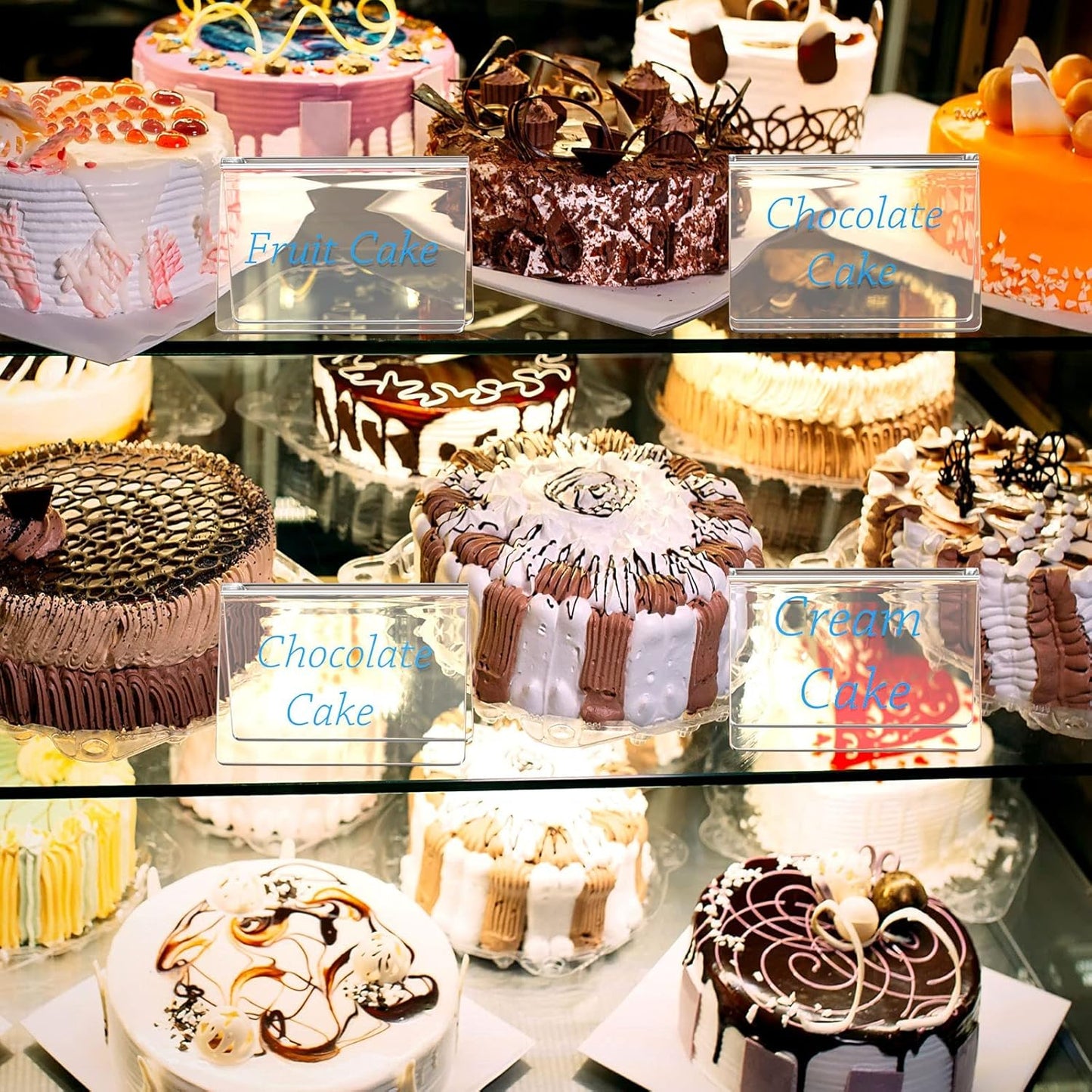 20 Pack AITEE Mini Chalkboard Signs - Acrylic Tabletop Signs for Food, Weddings, Parties & Messages