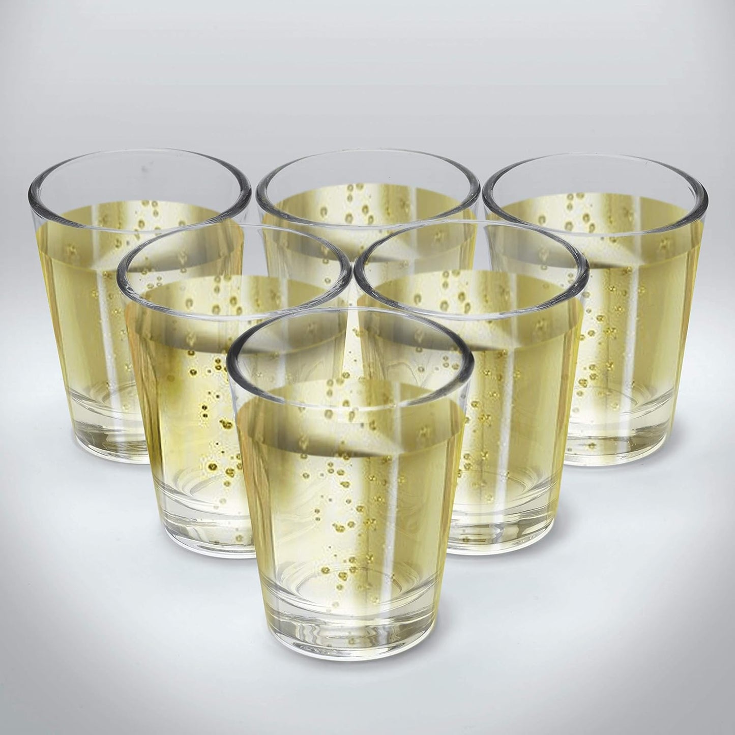 DISCOUNT PROMOS Shot Glasses Set 1.75 oz. Set of 10 Bulk Pack, Wedding Favor, Birthday Party, Tequila Shot Glasses, Vodka Shot Glass - Clear Bottom Color