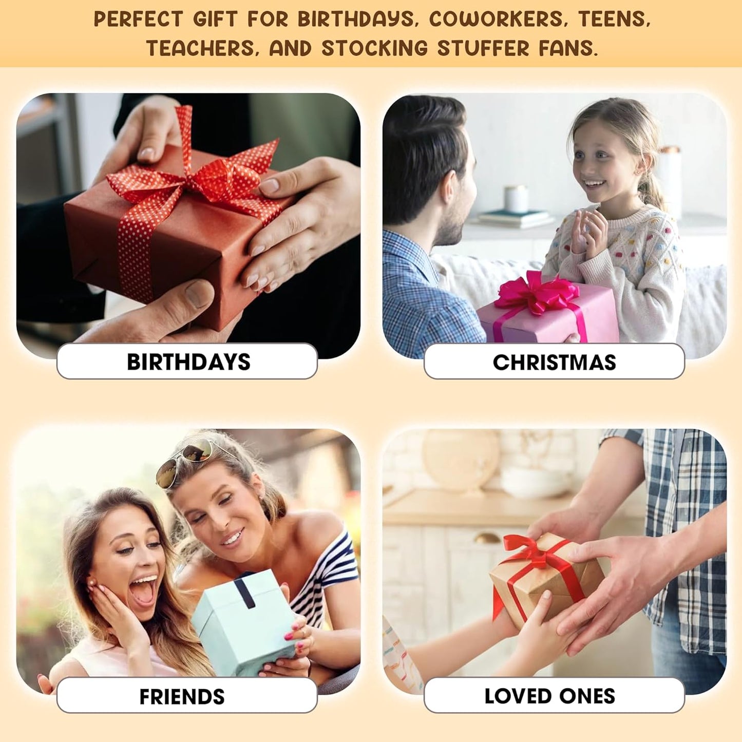 Positive Stocking Jar – 60 Funny Emotional Support Jar- Christmas Gifts for Teens, Women, Men, Coworkers, Teachers, Sisters, Friends – Christmas Stocking Stuffer for Teen Girls, Boys, Women