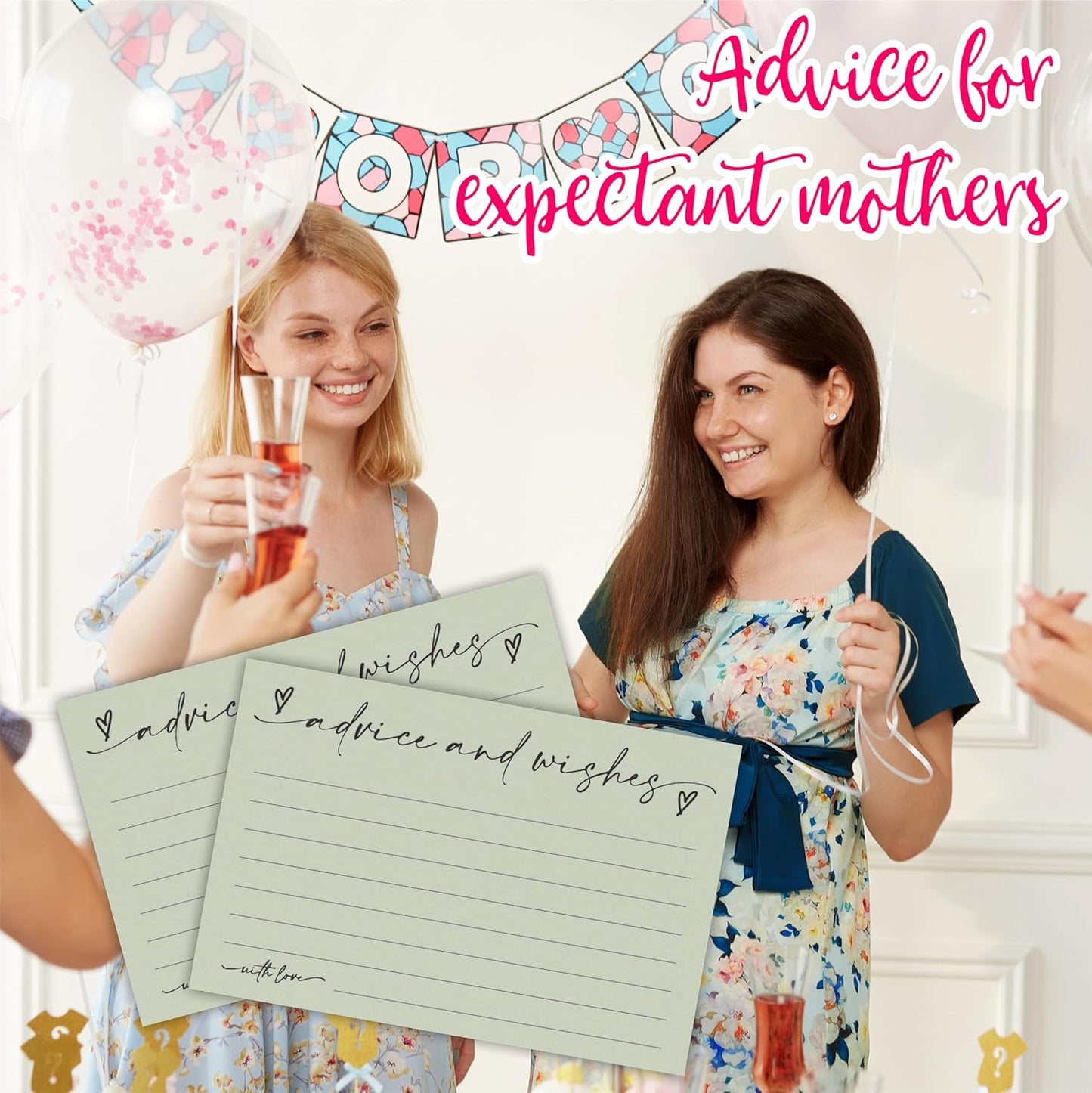 30 Advice & Wishes Cards - moss green - Double Sided Fill-In Advice Cards For Bridal, Wedding, Graduate Party, Mr & Mrs, Retirement, Baby Shower, Party Favor & Supplies - B01