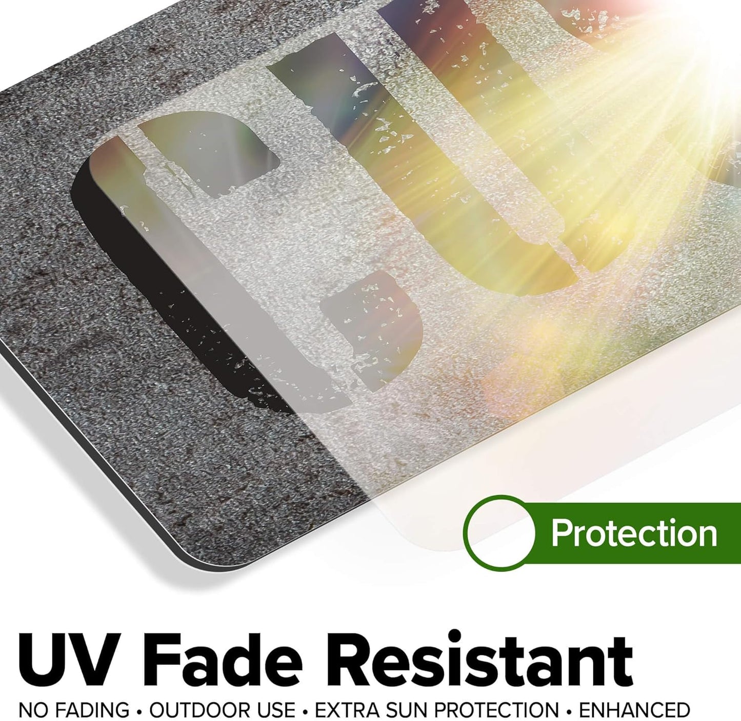 Custom Sign, Custom Street Sign, 11 Font Colors, 13 Font Styles, 4 Hole Options, 22 Sizes, 6x30 Inches, Rust Free DiBound, Fade Resistant, Made in USA by My Sign Center (Grunge Metal)