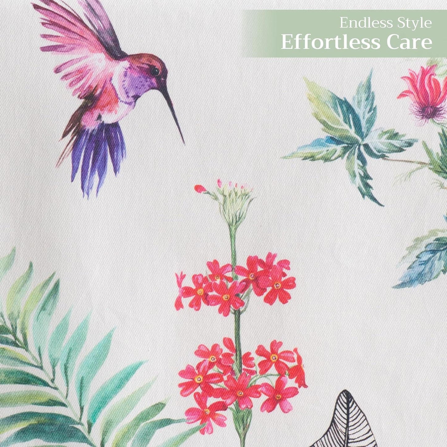 Maison d' Hermine Table Runner 100% Cotton Double Layer Table Runners 72 inches Long Decorative for Home Kitchen Dining Party Baby Shower Wedding Bridal Shower Spring Summer (Tropiques, 14.50" x 72")