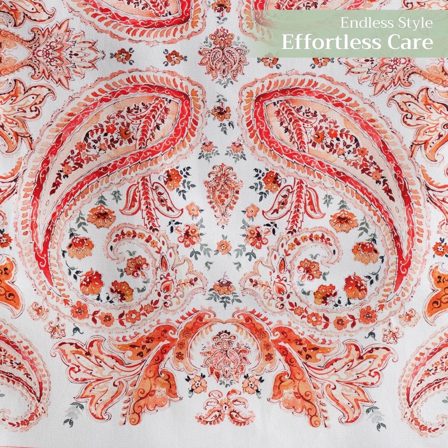 Maison d' Hermine Table Runner 100% Cotton Single Layer Table Runners 108 inches Long for Thanksgiving Christmas Decorations Home Kitchen Dining Party Wedding (Orient, 14.5" x 108")