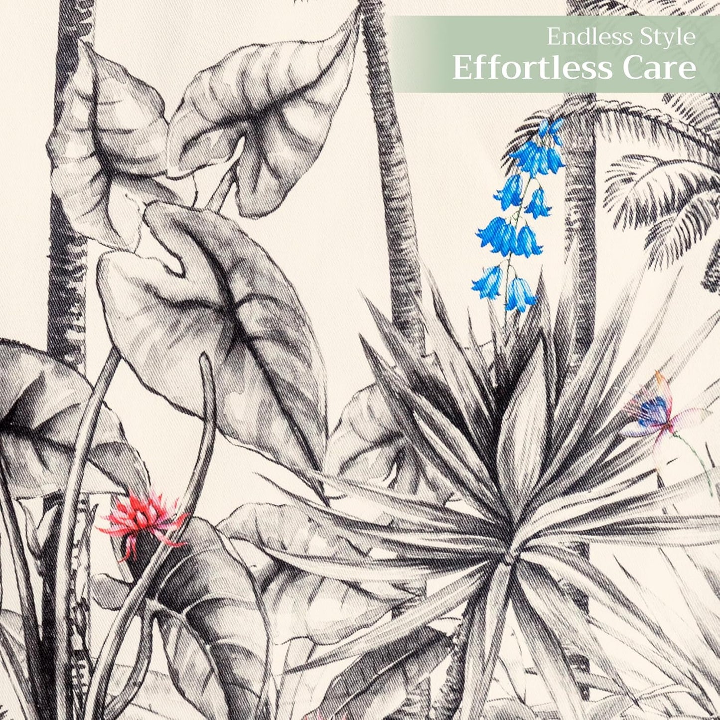 Maison d' Hermine Table Runner 100% Cotton Double Layer Table Runners 108 inches Long for Thanksgiving Christmas Decorations Home Kitchen Dining Party Wedding (Amazonia, 14.5" x 108")