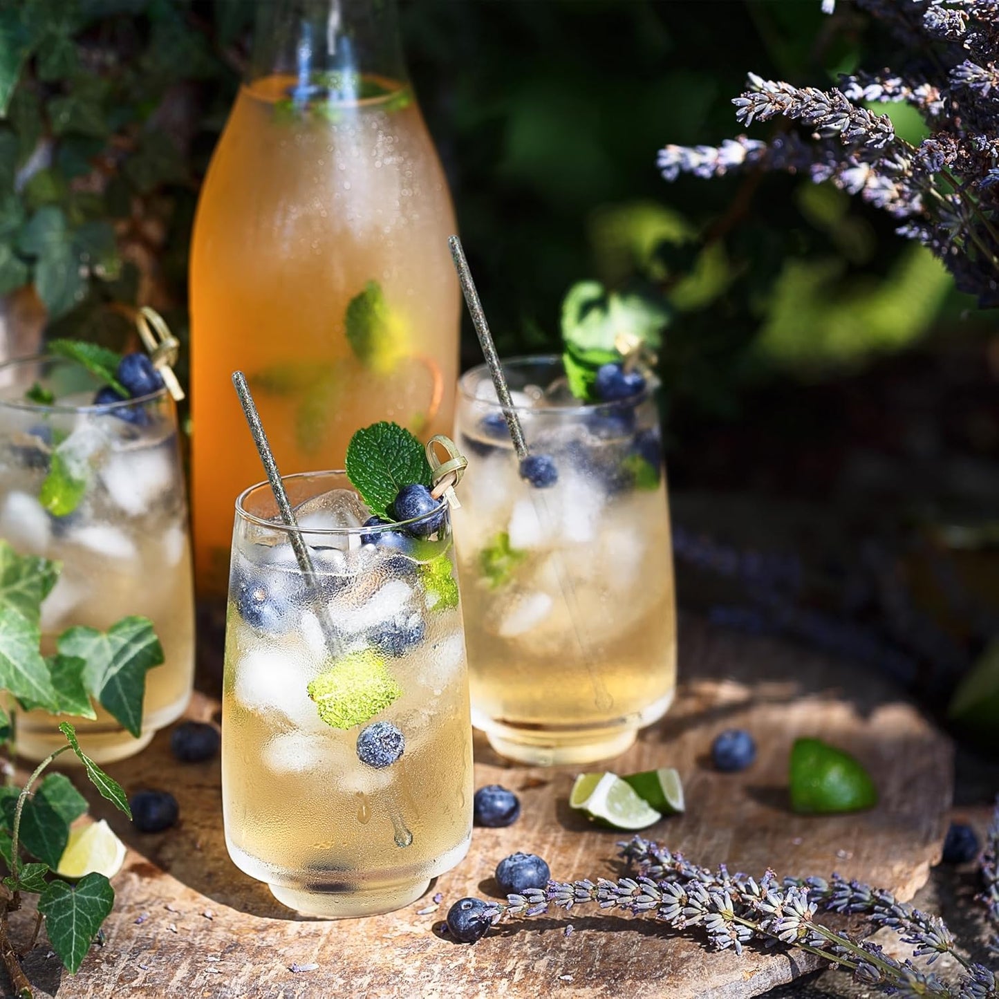 Royer Cocktail Stirrers - PRIDE Cocktail Glitter for Drinks, Perfect LGBTQ+ Party Drink Mixer & Decorations | 6 inches - Rainbow Glitter Stick with Disco Ball Design (D50)