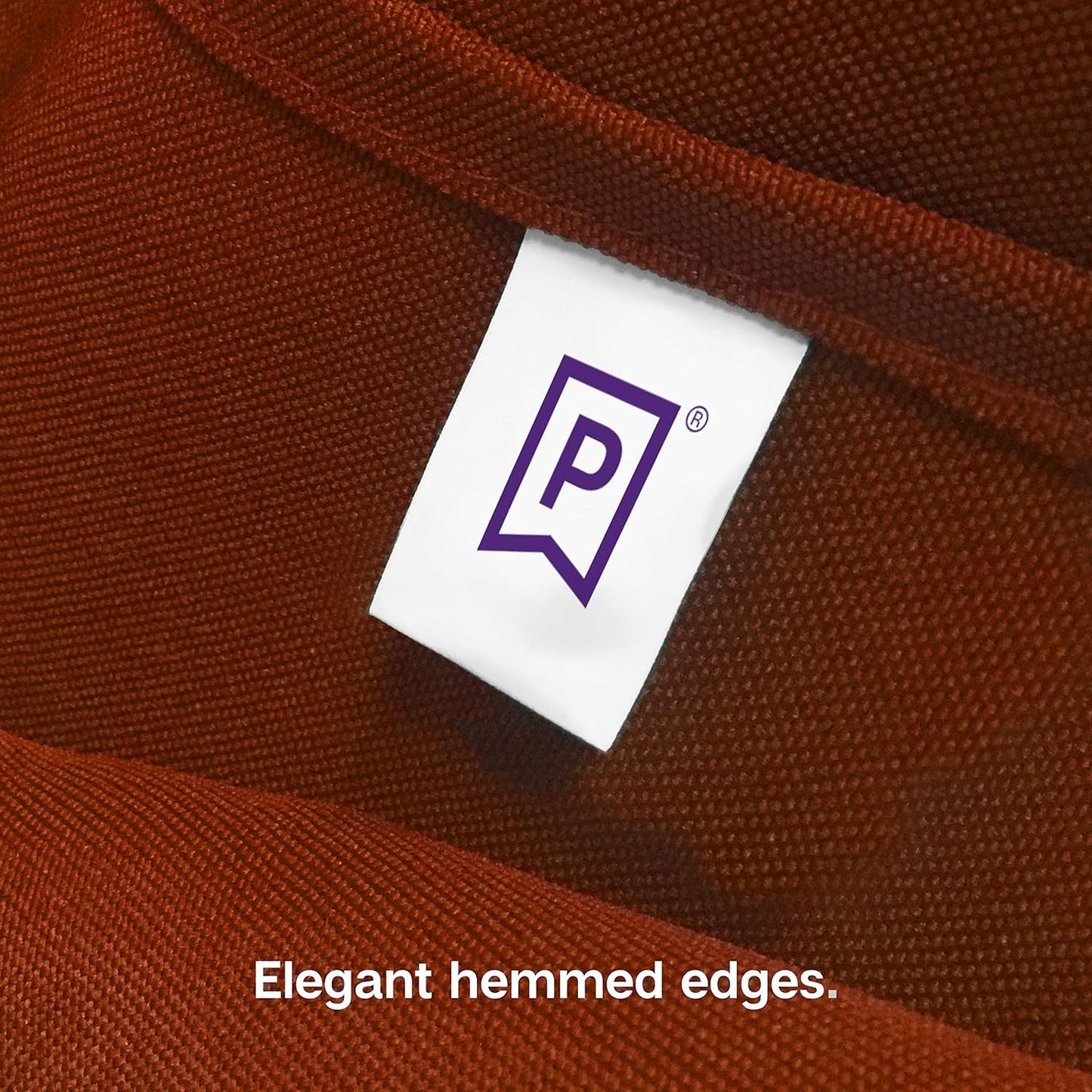 Gee Di Moda Square Tablecloth - 70 x 70 Inch Burnt Orange Table Cloth for Medium Square or Round Tables - Heavy Duty Washable Fabric - for Buffet Table, Holiday Party, Dinner, Wedding & Baby Shower