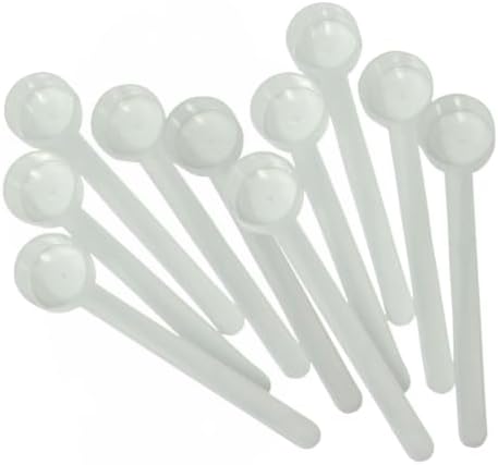 1/2 Tablespoon (1.5 Teaspoon | 7.5 mL) Long Handle Scoop for Measuring Coffee, Grains, Protein, Spices and Other Dry Goods (Pack of 10)