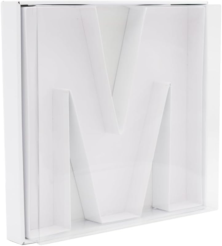 12" Fillable Cardboard Letter Charcuterie Gift Cupcake Box With Cover Sweets Packaging (M)