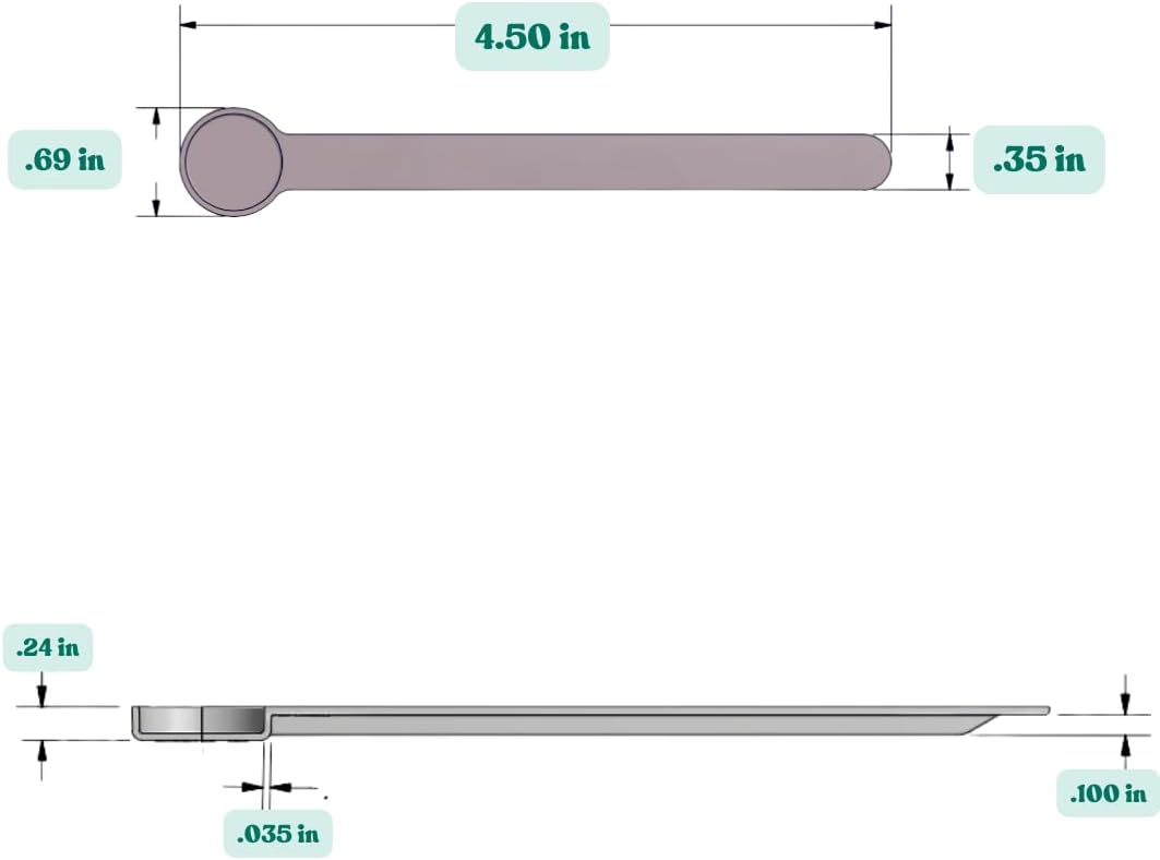 1 mL (1 CC) Long Handle Scoop for Measuring Coffee, Pet Food, Grains, Protein, Spices and Other Dry Goods (Pack of 25)