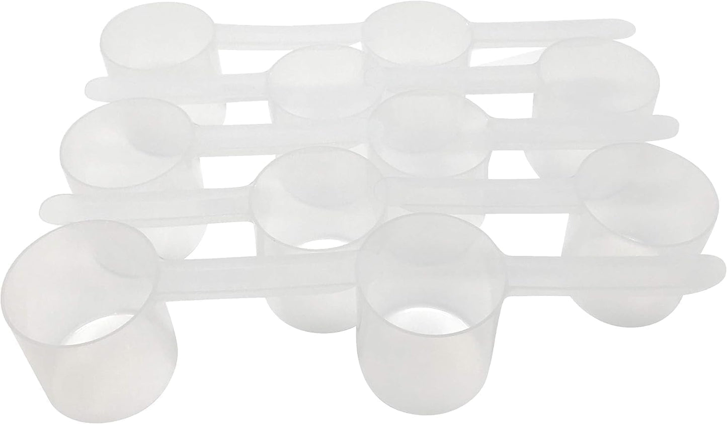 3/8 Cup (3 Oz. | 6 Tablespoon | 90 mL) Long Handle Scoop for Measuring Coffee, Pet Food, Grains, Protein, Spices and Other Dry Goods (Pack of 10)