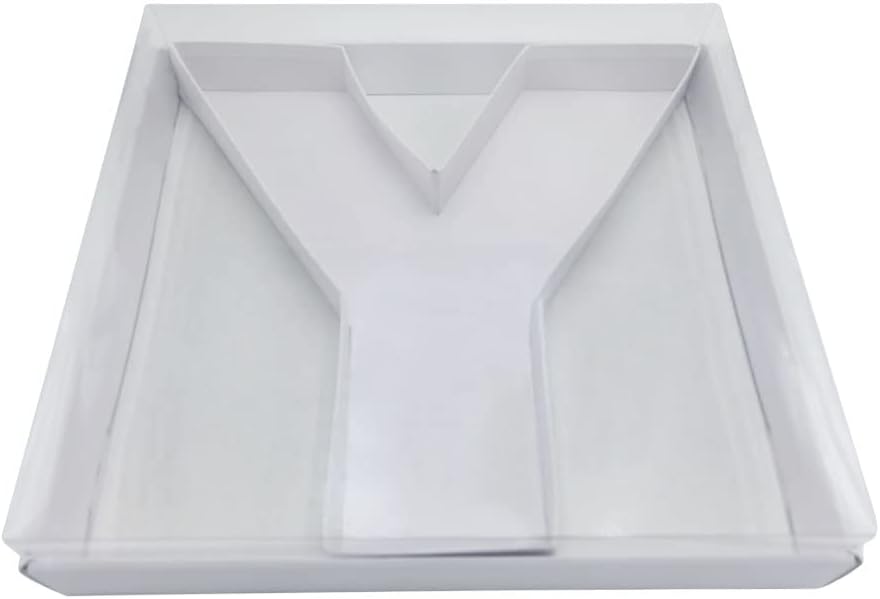 12" Fillable Cardboard Letter Charcuterie Gift Cupcake Box With Cover Sweets Packaging (Y)