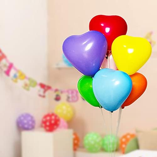 50pcs 10-inch Heart shaped balloons 3 Kinds of Color Latex Balloons for Valentines Day,Propose Marriage,Wedding Party.(red, pink, white)