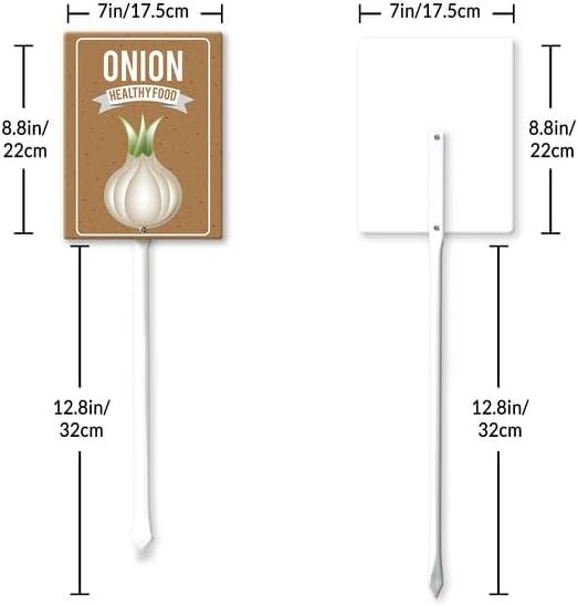 Eveokoki Aluminum Seed & Plant Labels - Plant Markes for Seedlings-Plant Tags for Pots - Garden Signs for Vegetable - Durable Markers for Plants Outdoor Waterproof - Garden Decor for Farmhouse