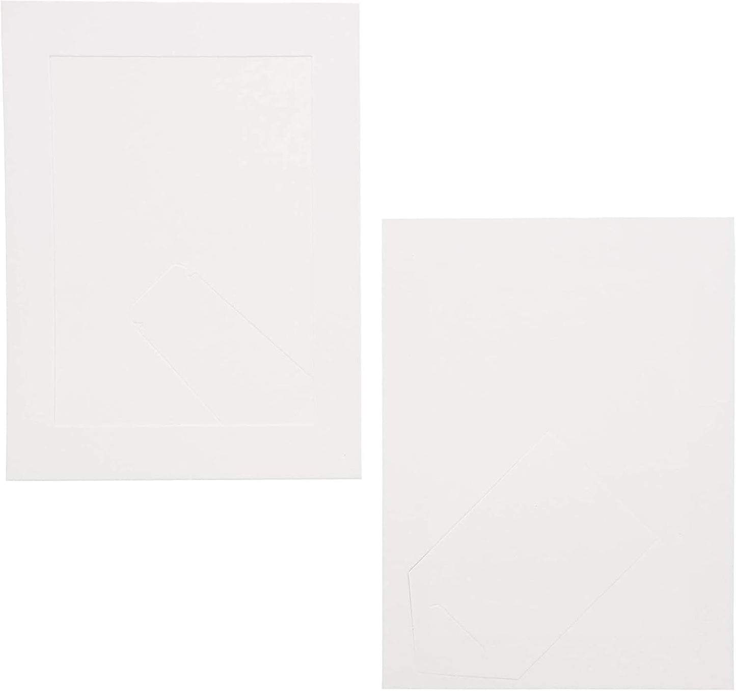 Juvale Cardboard Picture Frames - White Easel Back Display - Customizable Craft Supplies & Photo Displays - Bulk Picture Frames 30-Pack - White, 5 x 7 in