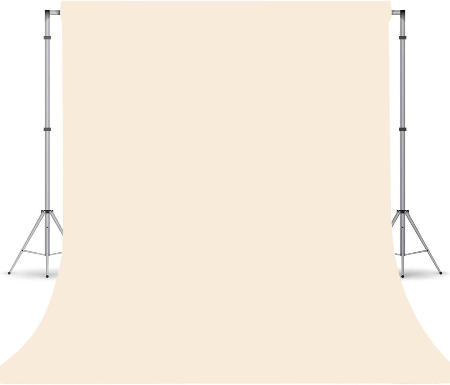 Cream Photography Backdrop for Photoshoot, Photo Backdrop Curtain, Perfect Cream Backdrops for Party Portrait Photoshoots Video Studio 10FTx20FT