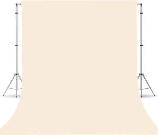 Cream Photography Backdrop for Photoshoot, Photo Backdrop Curtain, Perfect Cream Backdrops for Party Portrait Photoshoots Video Studio 8FTx10FT