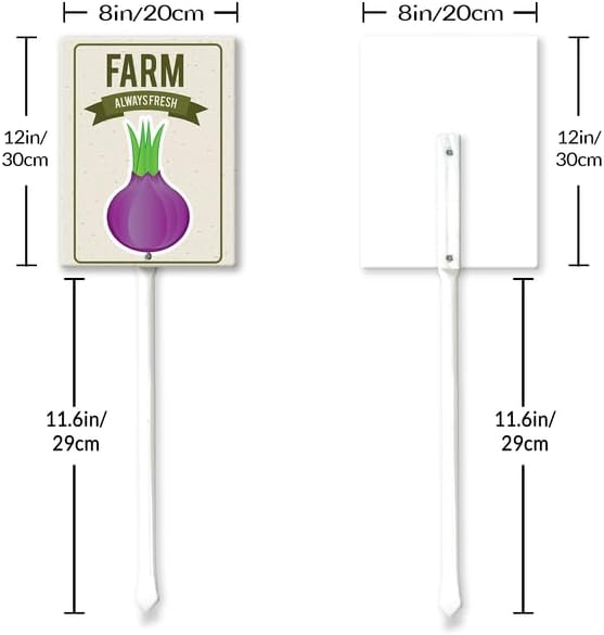 Eveokoki Aluminum Seed & Plant Labels - Plant Markes for Seedlings-Plant Tags for Pots - Garden Signs for Vegetable - Durable Markers for Plants Outdoor Waterproof - Garden Decor for Farmhouse